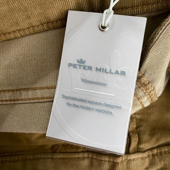 Peter Millar Corduroy Pants Size 4 Tan Cotton Blend Golf‎ Stretch NWT PT-2146 - Picture 5 of 7